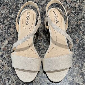 LifeStride Gold Strappy Sandals